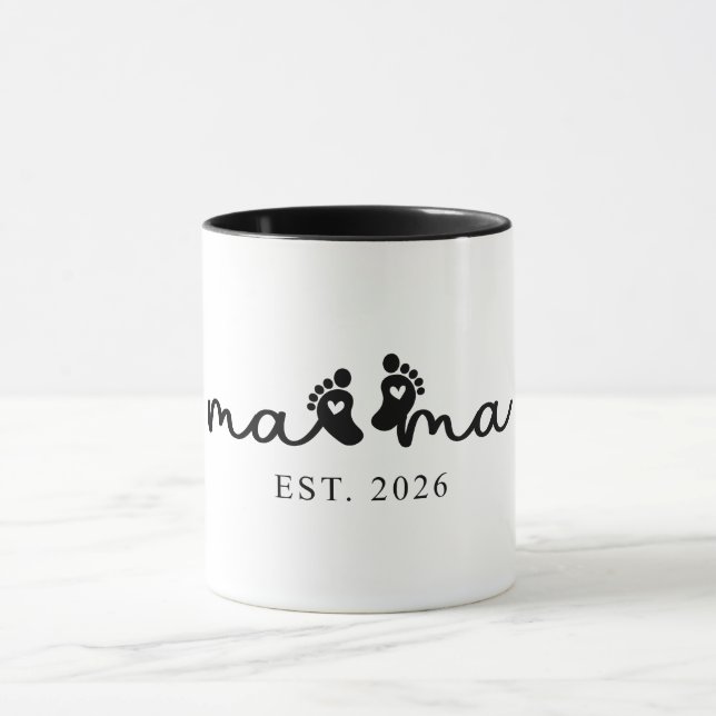 Cute Mama Est 2026 Mug (Center)