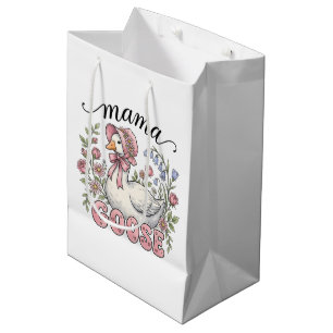 Cute Mama goose Mother's Day Medium Gift Bag