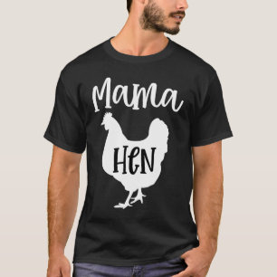 Cute Mama Hen Flannel Chicken Ranch Mum Farm T-Shirt