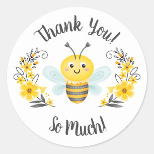 Cute Mama to Bee Baby Shower Thank You Sticker