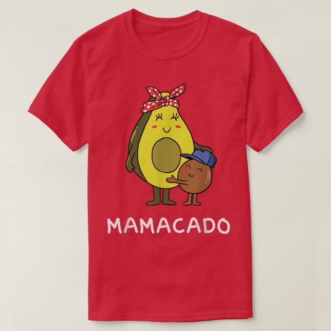 Cute mamacado avocado gift for pregnant mum baby l T-Shirt (Design Front)
