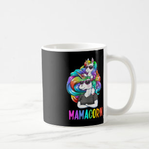 Cute Mamacorn Fun Unicorn Mothers Day Rainbow Colo Coffee Mug
