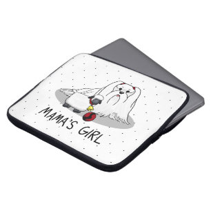 Cute Mama's Girl #2 Maltese Dog for Maltese Moms Laptop Sleeve