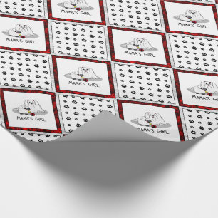 Cute Mama's Girl #2 Maltese Dog - Maltese Mum Wrapping Paper