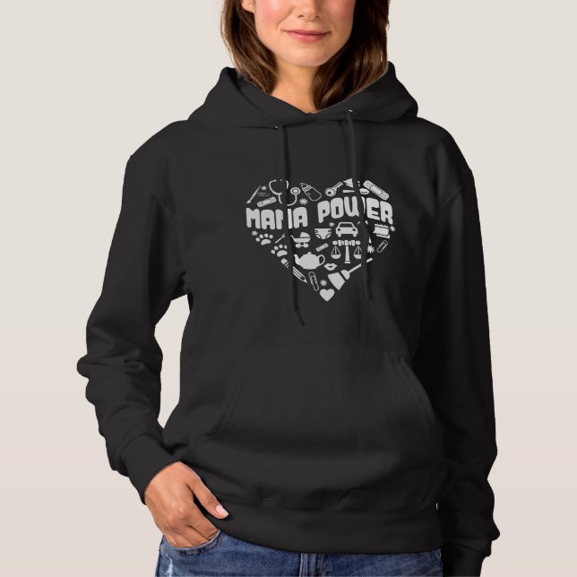 Cute Mama's Power  Hoodie (Front)