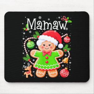 Cute Mamaw Gingerbread Family Matching Christmas C Mouse Mat
