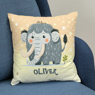 Cute Mammoth Personalised Cushion