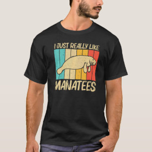 Cute Manatee For Men Women Sea Cow Dugong Manatee T-Shirt