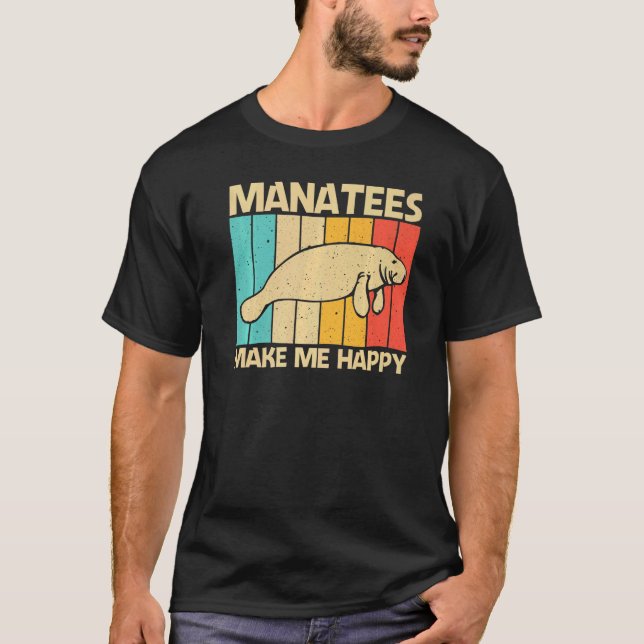 Cute Manatee For Men Women Sea Cow Dugong Manatee  T-Shirt (Front)