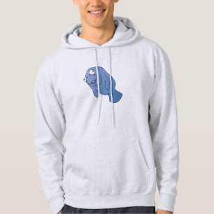 Cute Manatee Hugger Cartoon Animal Hoodie