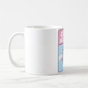 Cute Manatee In Seashell Bikini Curvy Mermaid Funn Coffee Mug