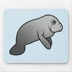 Cute Manatee Mouse Mat