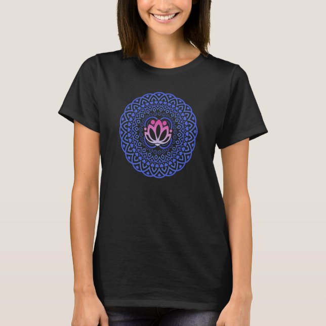 Cute Mandala Circle Spiritual Geometry Graphic T-Shirt (Front)