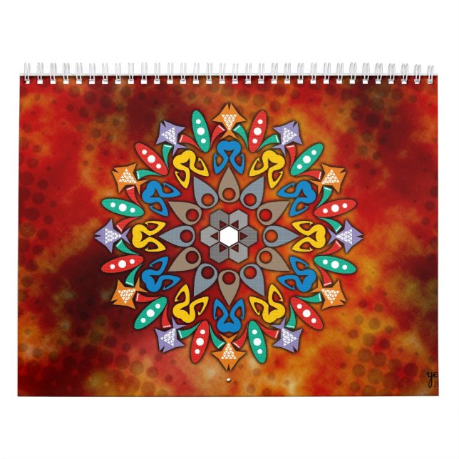 Cute mandala colouring book Calendar (Cover)