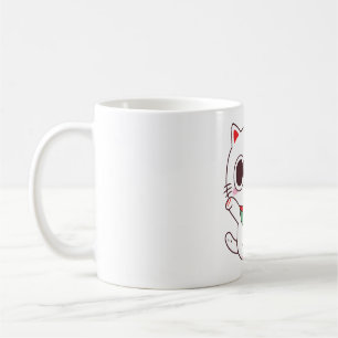 Cute Maneki Neko Fortune Money Cat Coffee Mug