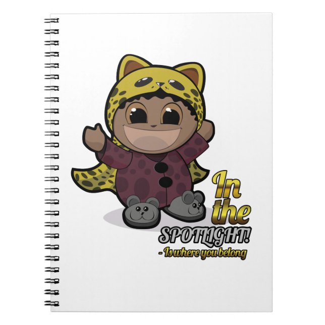 Cute manga cartoon notebook (Front)