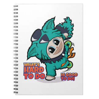 Cute manga cartoon notebook