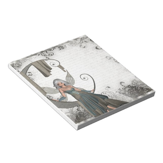 Cute manga fairy notepad (Angled)