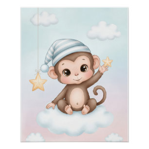 Cute Manky Nurcery Wall Poster