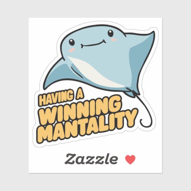 Cute Manta Puns Having A Winning Mantality (Sheet)