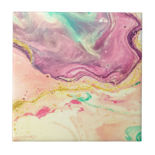 Cute Marble Abstract Pattern Tile