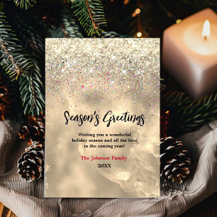 Cute marble art gold glitter Christmas new year