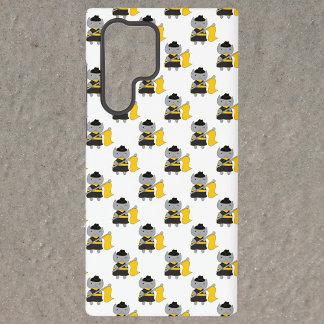 Cute Marching Band Color Guard Cat Yellow Black Samsung Galaxy Case