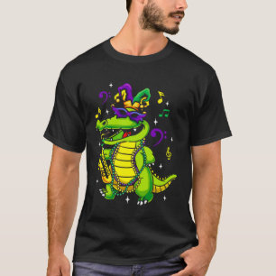 Cute Mardi Gras Alligator for Kids or Adults T-Shirt