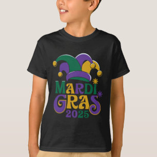 Cute Mardi Gras Mask Fun 2025 T-Shirt