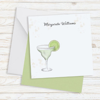Cute Margaritas Personalised Cocktail Card