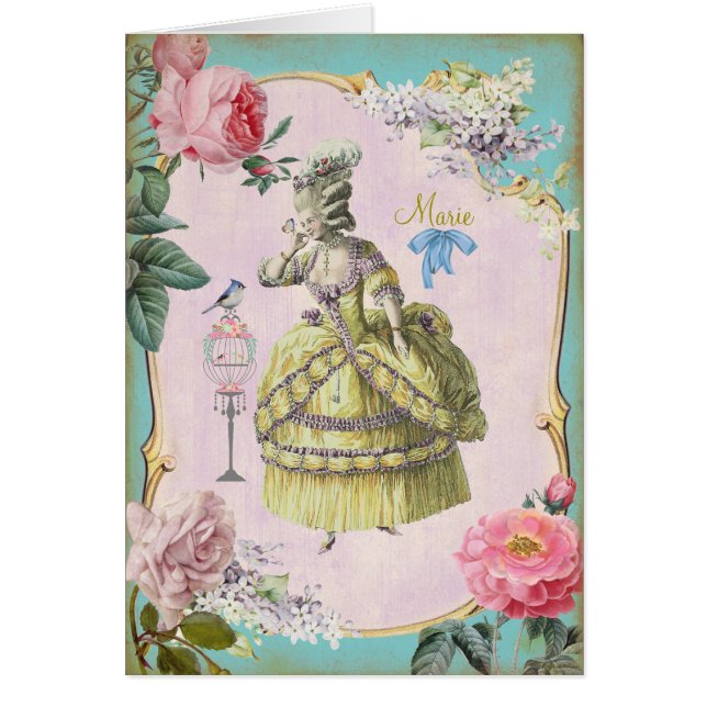 Cute Marie Antoinette - Card (Front)