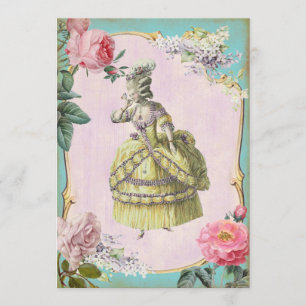 Cute Marie Antoinette - RSVP / Invitation