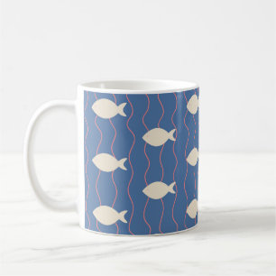 Cute Marine Sea Fishes Aquatic Nautical Stylish Coffee Mug