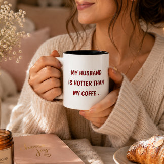 Cute Marriage Humour Two-Tone Coffee Mug