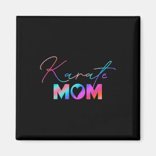Cute Martial Arts Mother's Day Rainbow Karate Mum Magnet