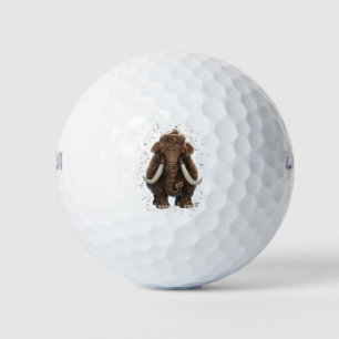 Cute Mastodon Golf Balls