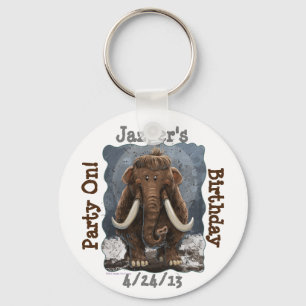 Cute Mastodon Key Ring