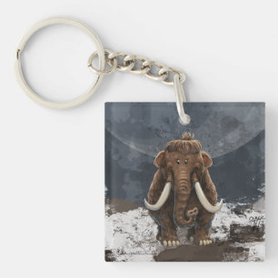 Cute Mastodon Key Ring