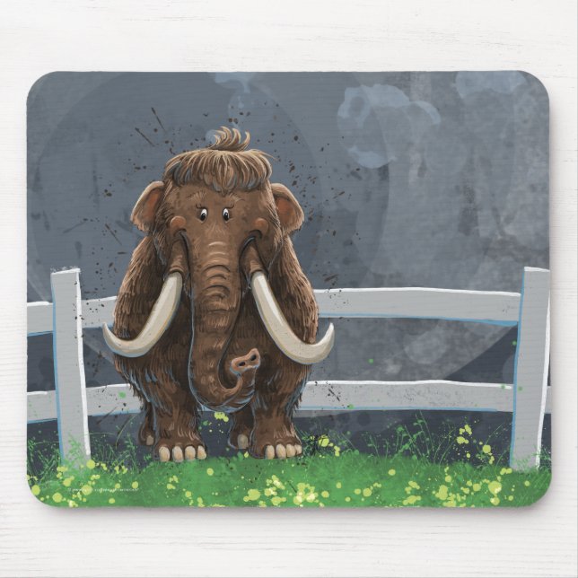 Cute Mastodon Mouse Mat (Front)