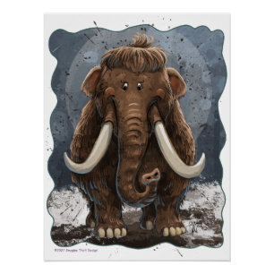 Cute Mastodon Poster
