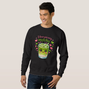 Cute Matcha Lover Cozy Sweatshirt