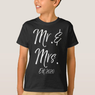 Cute Matching Bride Groom Wedding Gifts Mr. & T-Shirt