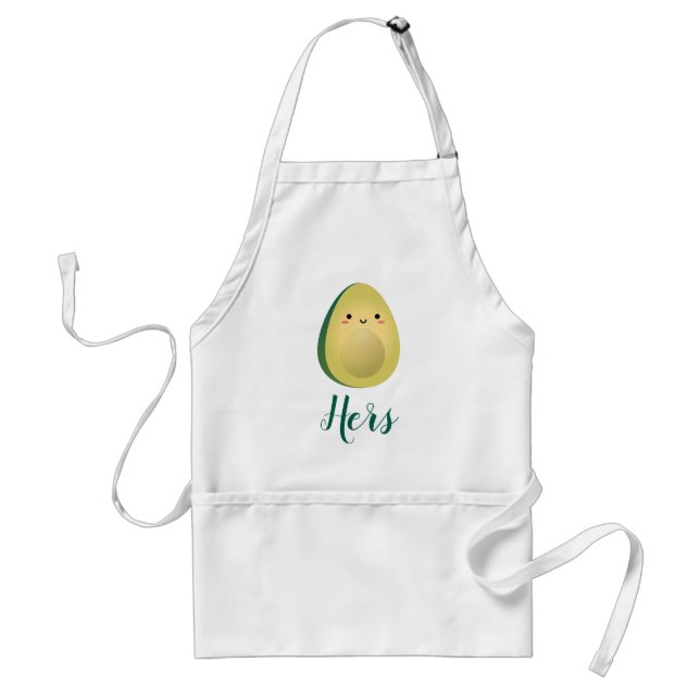 Cute Matching Couple Avocados Funny Lets Avocuddle Standard Apron (Front)
