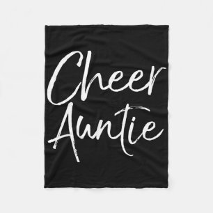 Cute Matching Family Cheerleader Aunt Gift Cheer A Fleece Blanket