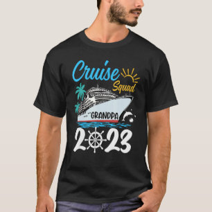 Cute Matching Family Cruise Squad 2023 Grandpa Cru T-Shirt