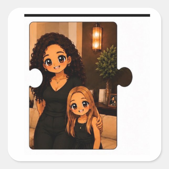 Cute Matching Family Kawaii Sticker Pack (Front)
