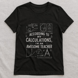 Cute Math Formula Tee, Funny Awesome Teacher T-Shirt