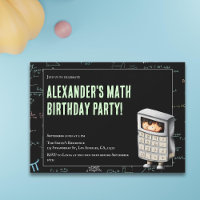 Cute Math Formulas Birthday Party