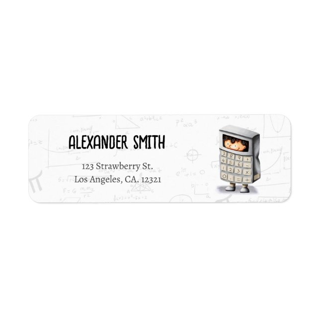 Cute Math Formulas Equations Calculator  (Front)