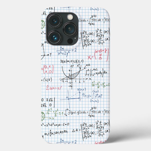 Cute Math Pattern Case-Mate iPhone Case (Back)